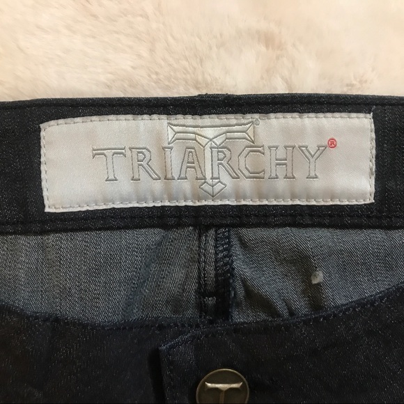 TRIARCHY 🌺 Black Women’s Long jeans SZ: 29X33 - Picture 9 of 11